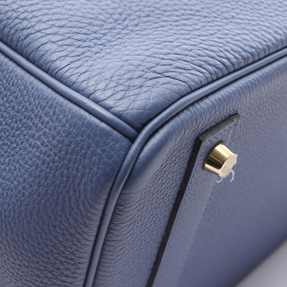 Hermès Blue Leather Birkin 40