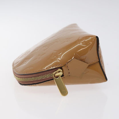 Louis Vuitton Brown Patent Leather Cosmetic Pouch