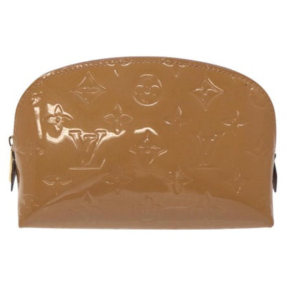Louis Vuitton Brown Patent Leather Cosmetic Pouch