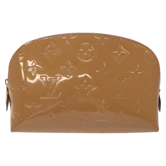 Louis Vuitton Brown Patent Leather Cosmetic Pouch