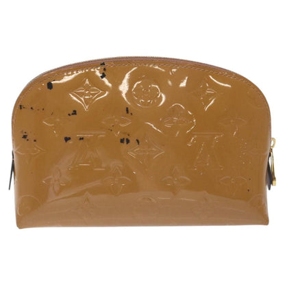 Louis Vuitton Brown Patent Leather Cosmetic Pouch