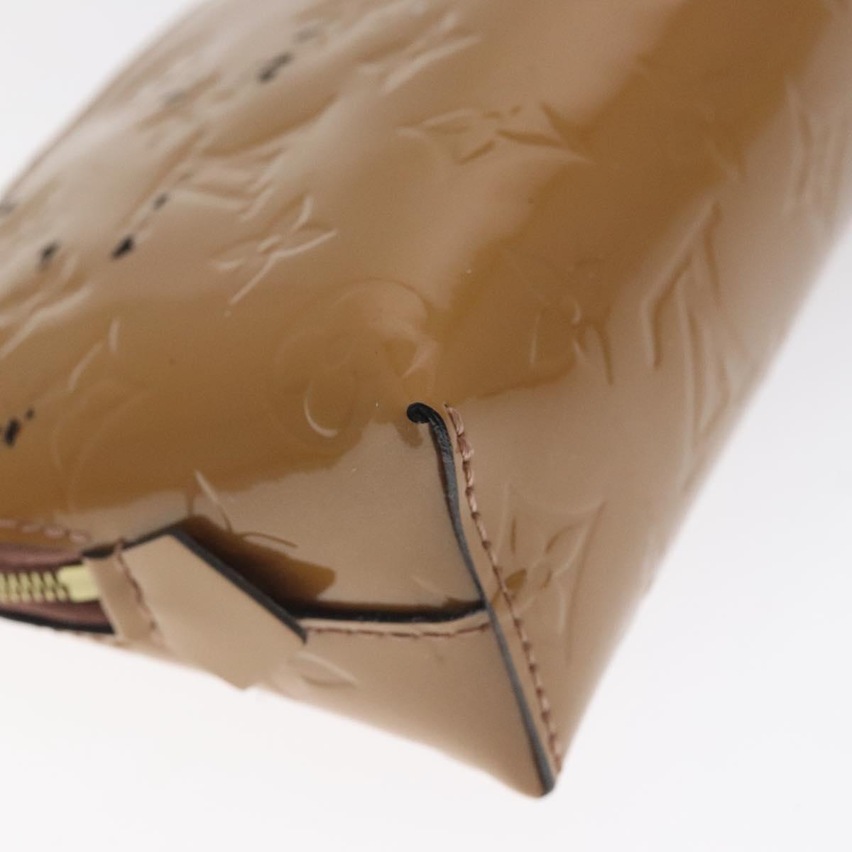 Louis Vuitton Brown Patent Leather Cosmetic Pouch