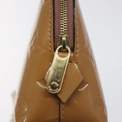 Louis Vuitton Brown Patent Leather Cosmetic Pouch