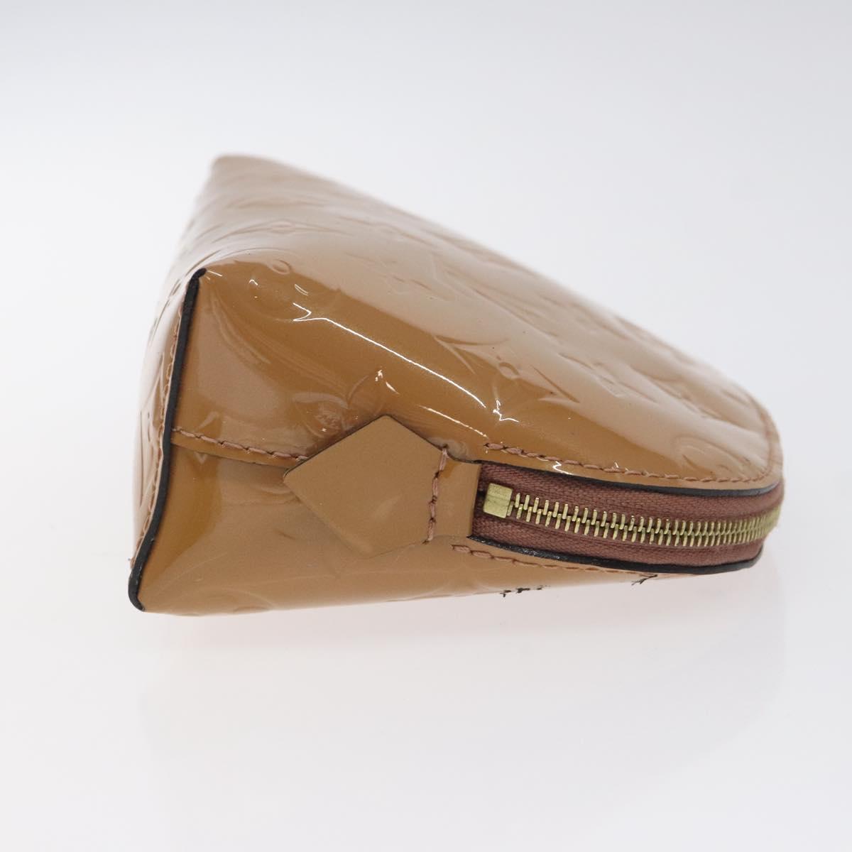 Louis Vuitton Brown Patent Leather Cosmetic Pouch