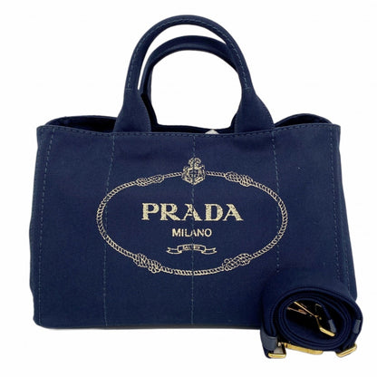 Prada Blue Canvas Canapa