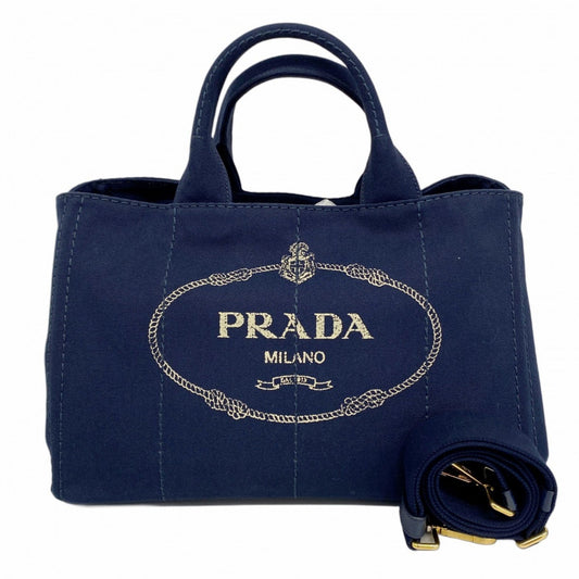 Prada Blue Canvas Canapa