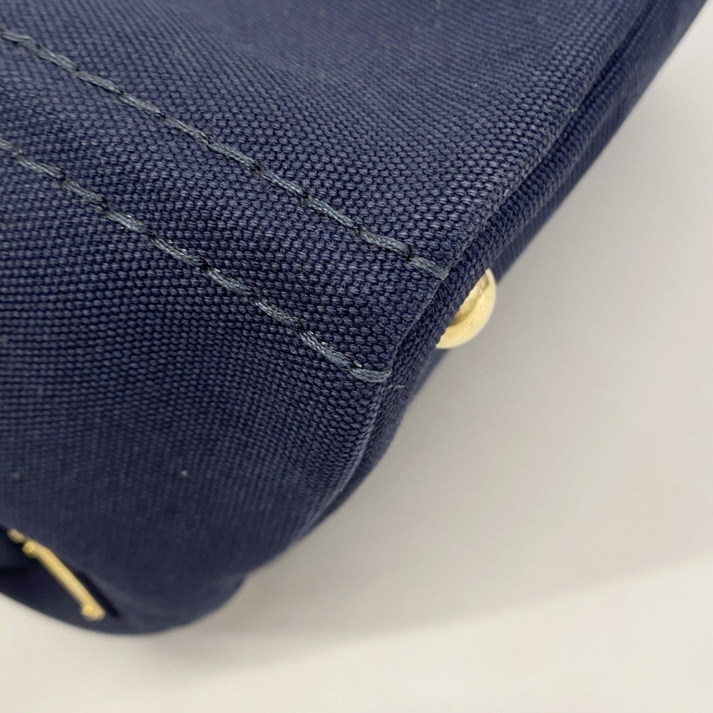Prada Blue Canvas Canapa