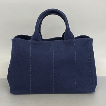 Prada Blue Canvas Canapa