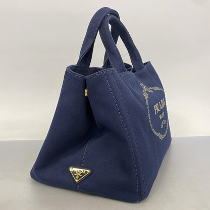 Prada Blue Canvas Canapa