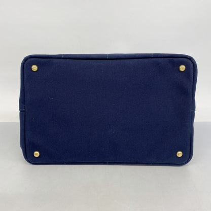 Prada Blue Canvas Canapa