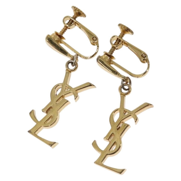 Chanel Gold Gold Plated Earring