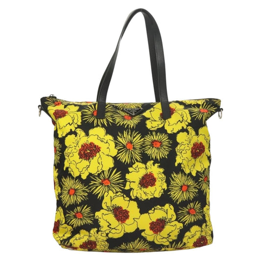 Prada Yellow Nylon Shoulder