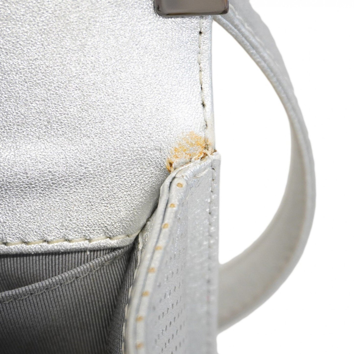 Chanel White Leather Boy