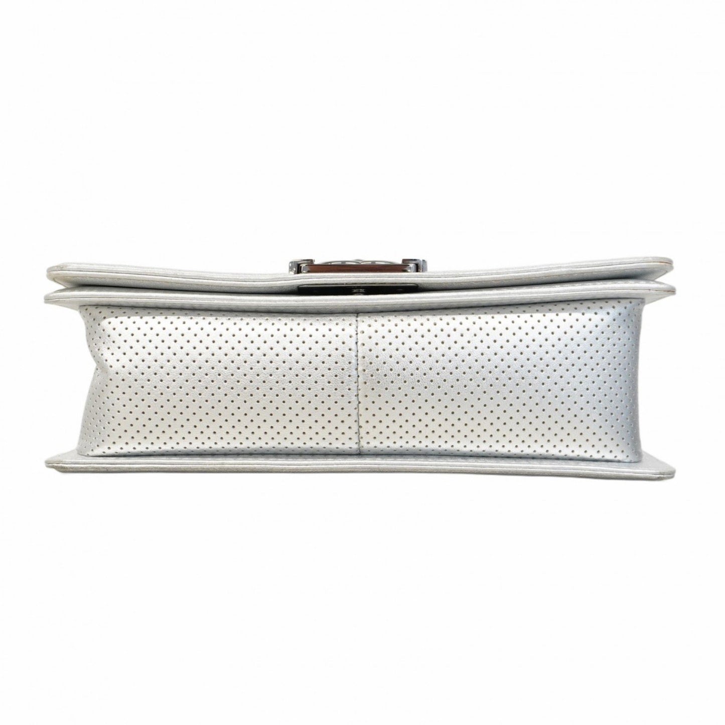 Chanel White Leather Boy