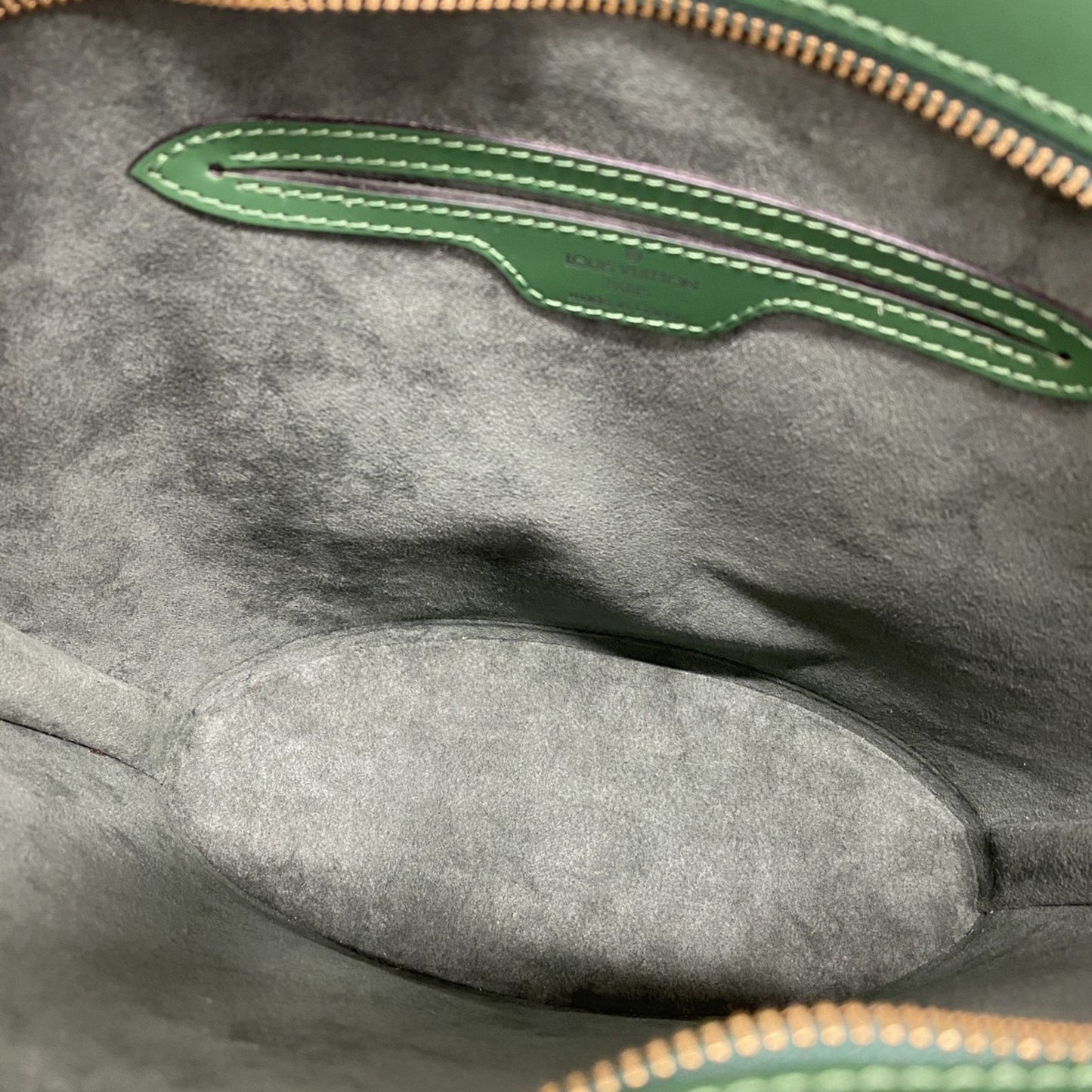 Louis Vuitton Green Leather Saint Jacques