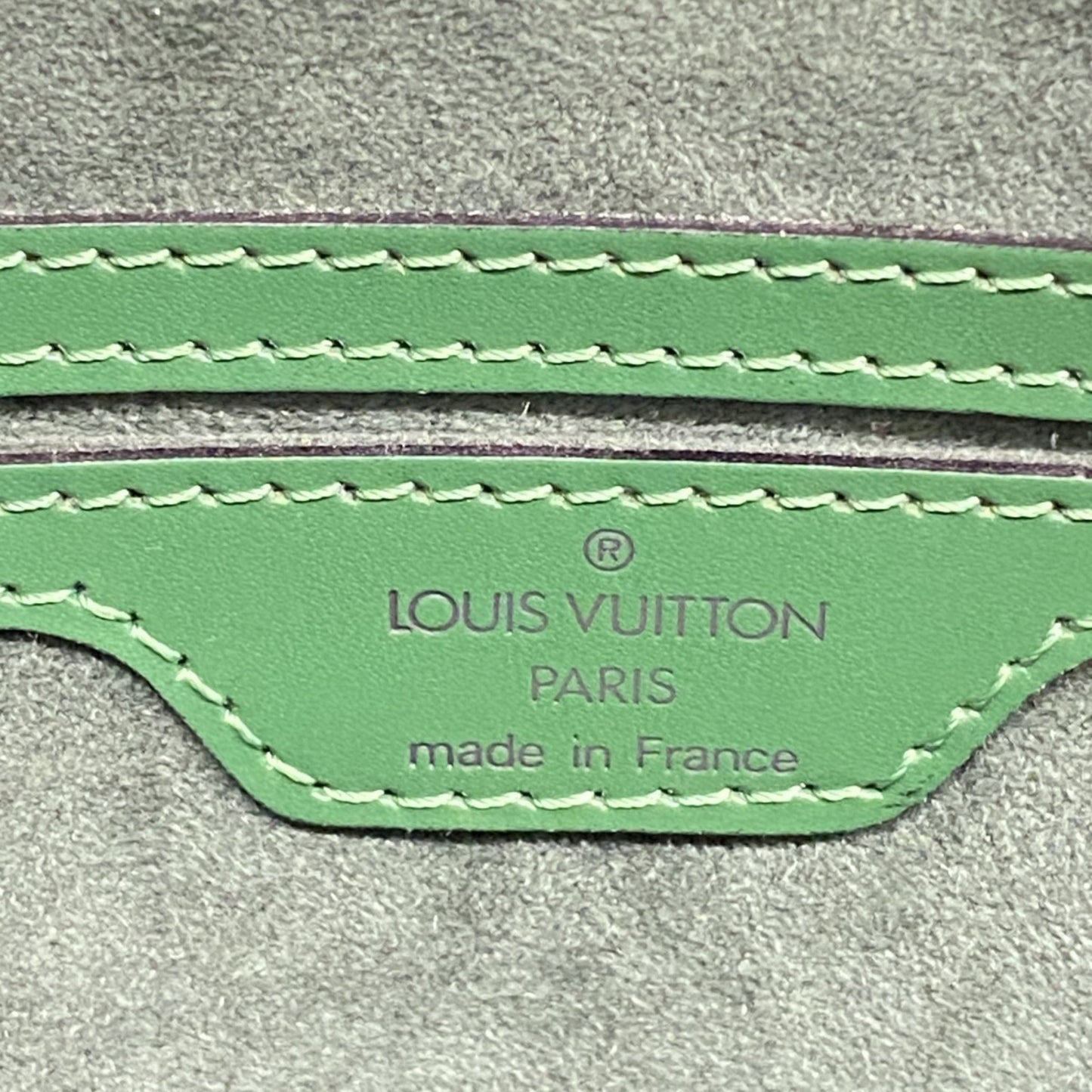 Louis Vuitton Green Leather Saint Jacques