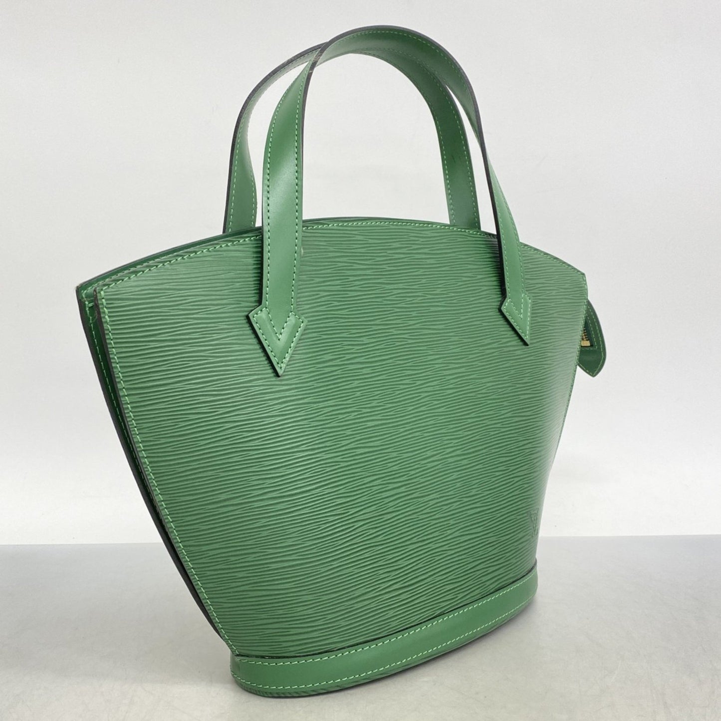 Louis Vuitton Green Leather Saint Jacques