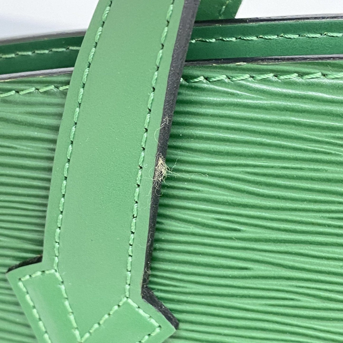 Louis Vuitton Green Leather Saint Jacques