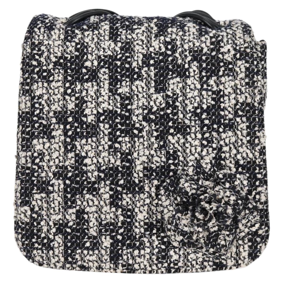Chanel Black Tweed Shoulder