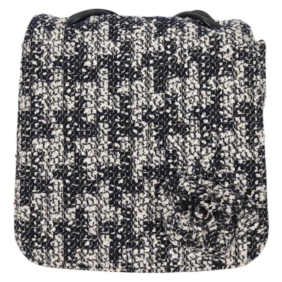 Chanel Black Tweed Shoulder