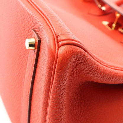 Hermès Red Leather Birkin 35