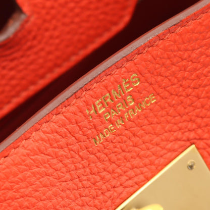 Hermès Red Leather Birkin 35