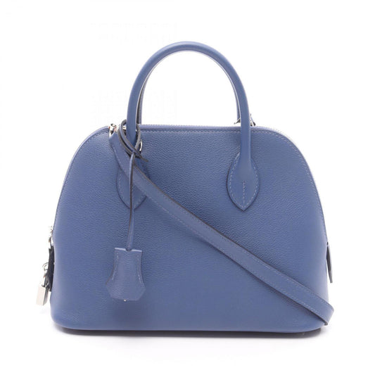 Hermès Blue Leather Bolide