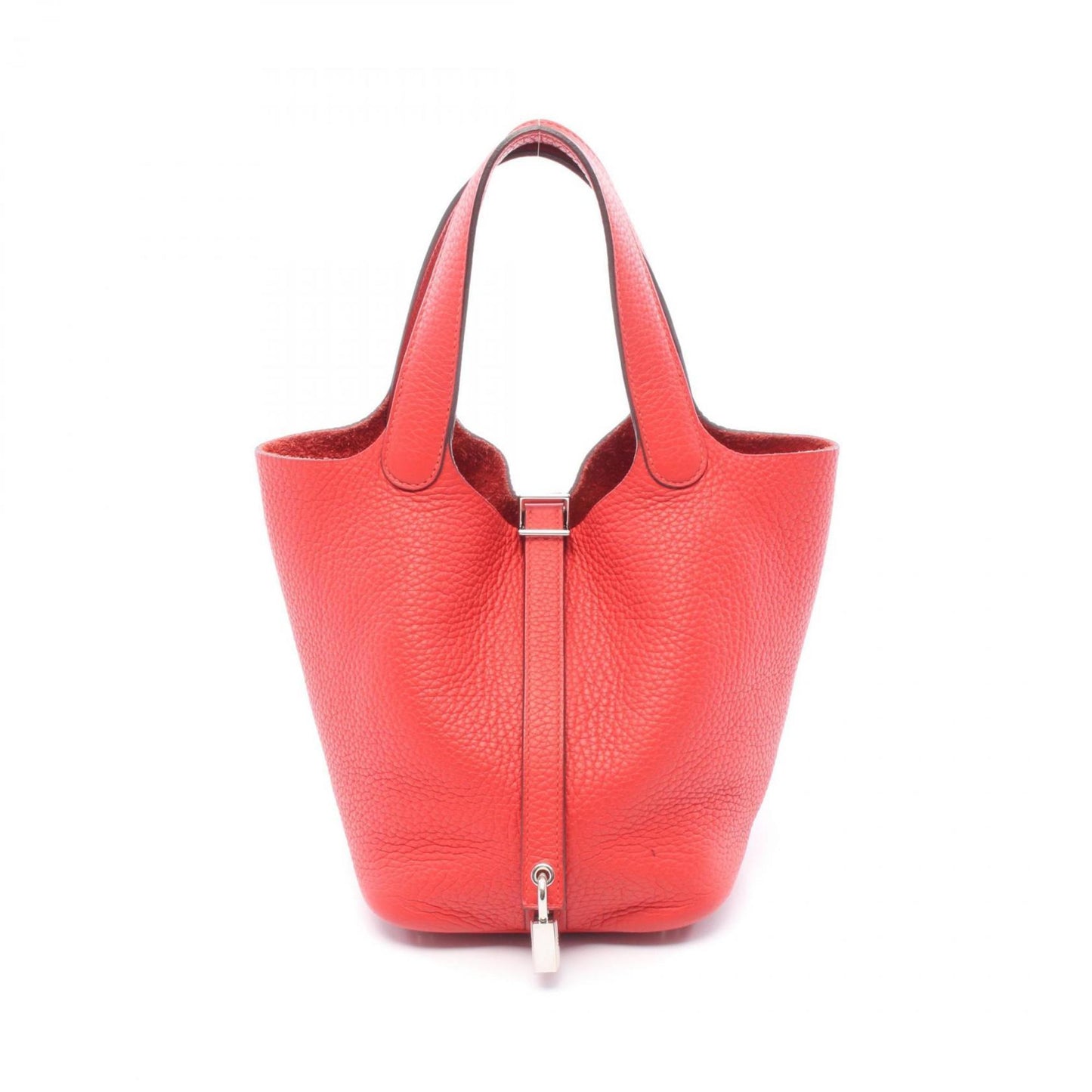 Hermès Red Leather Picotin