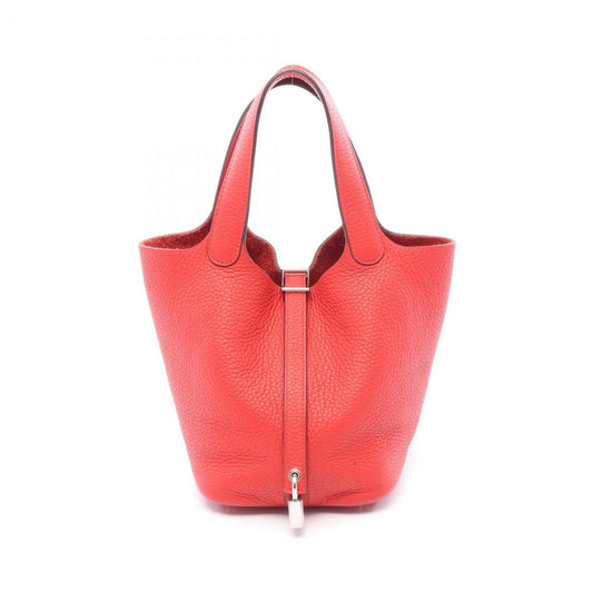 Hermès Red Leather Picotin