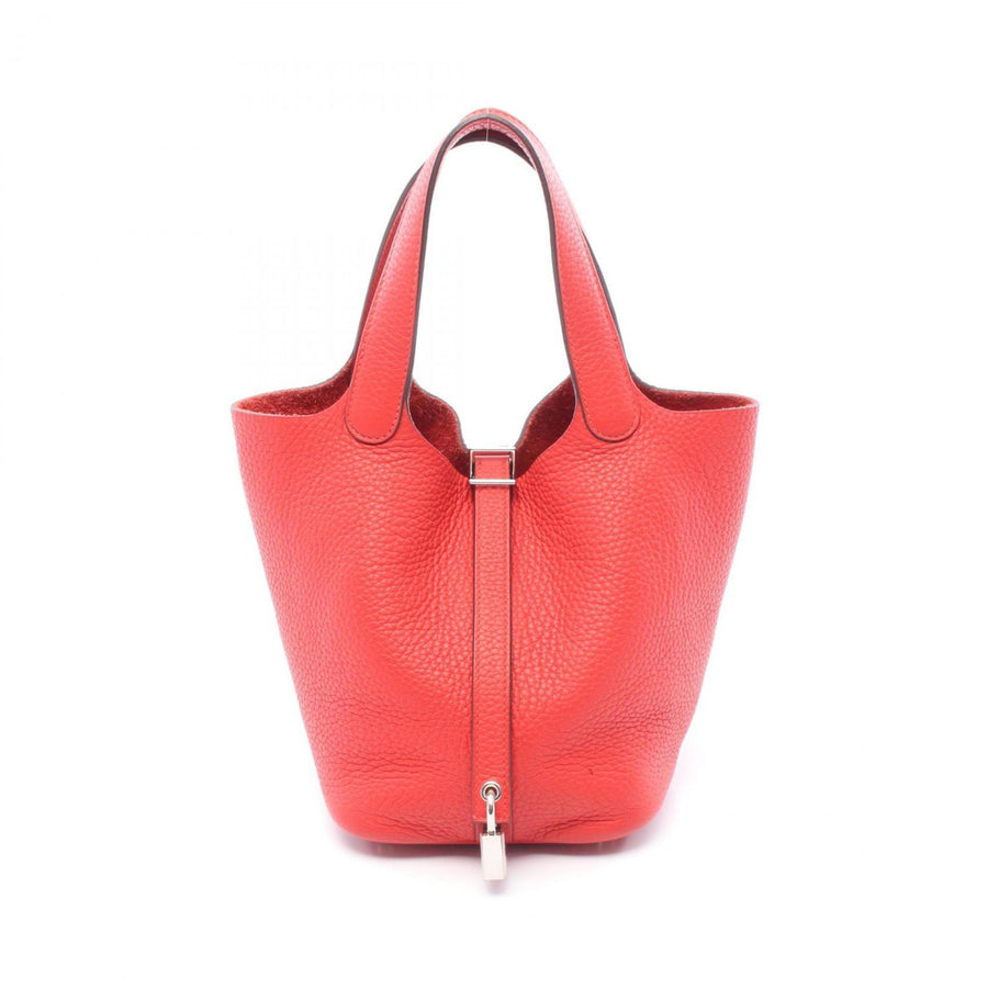 Hermès Red Leather Picotin