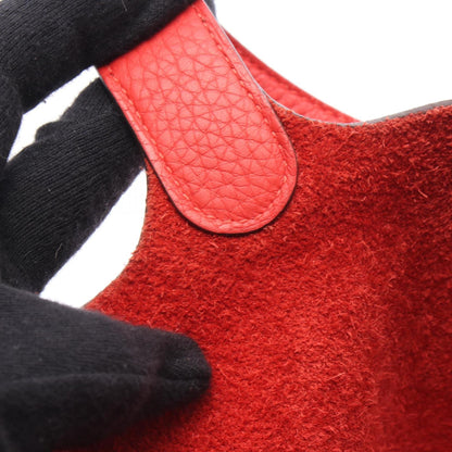 Hermès Red Leather Picotin