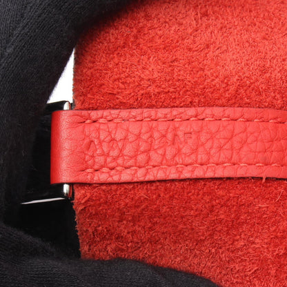 Hermès Red Leather Picotin
