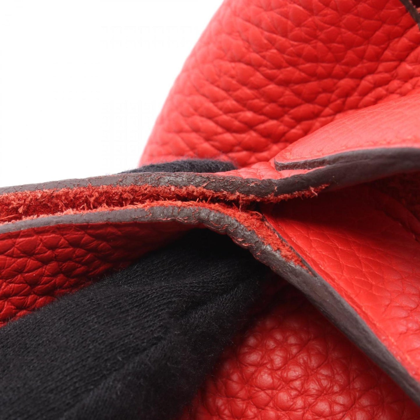 Hermès Red Leather Picotin