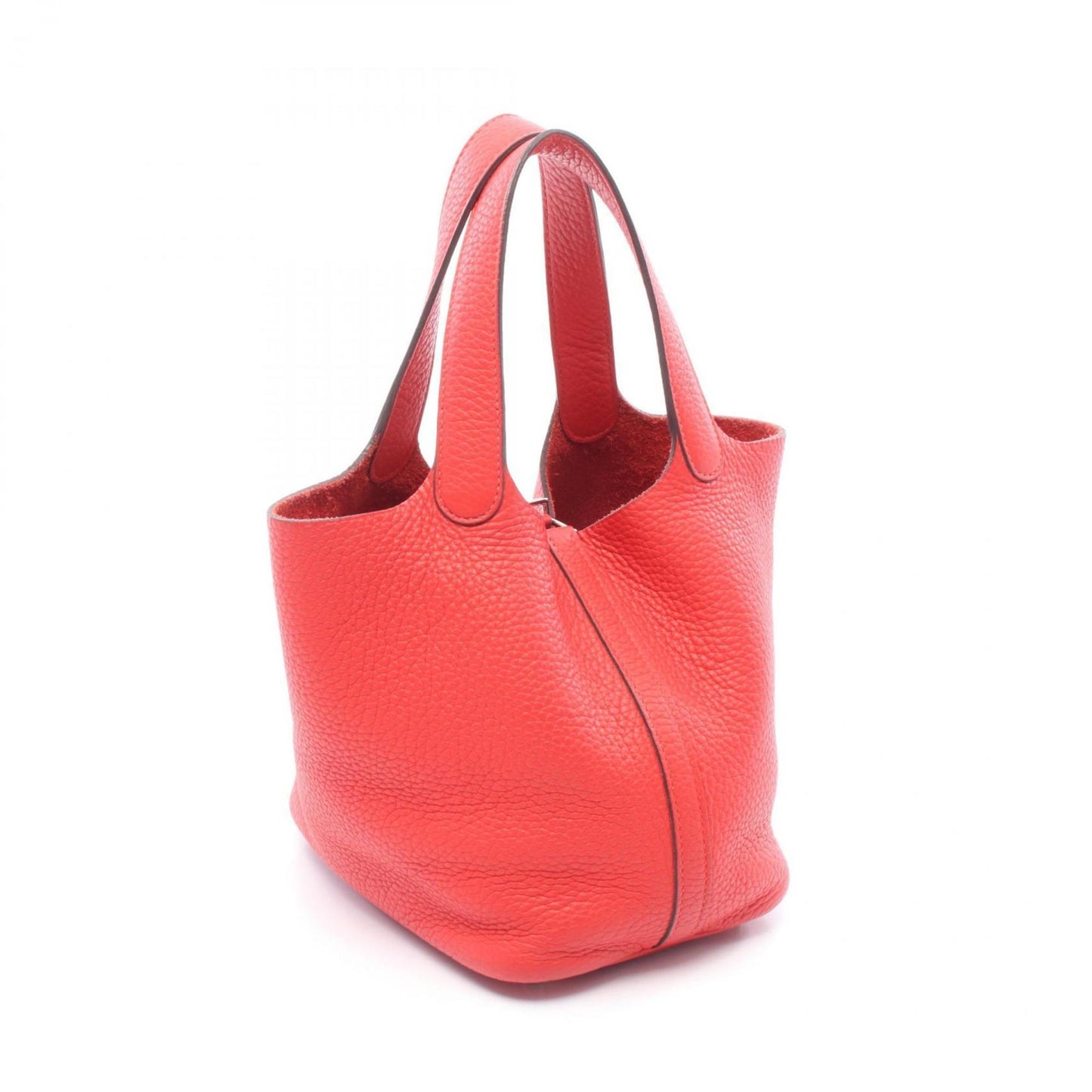 Hermès Red Leather Picotin