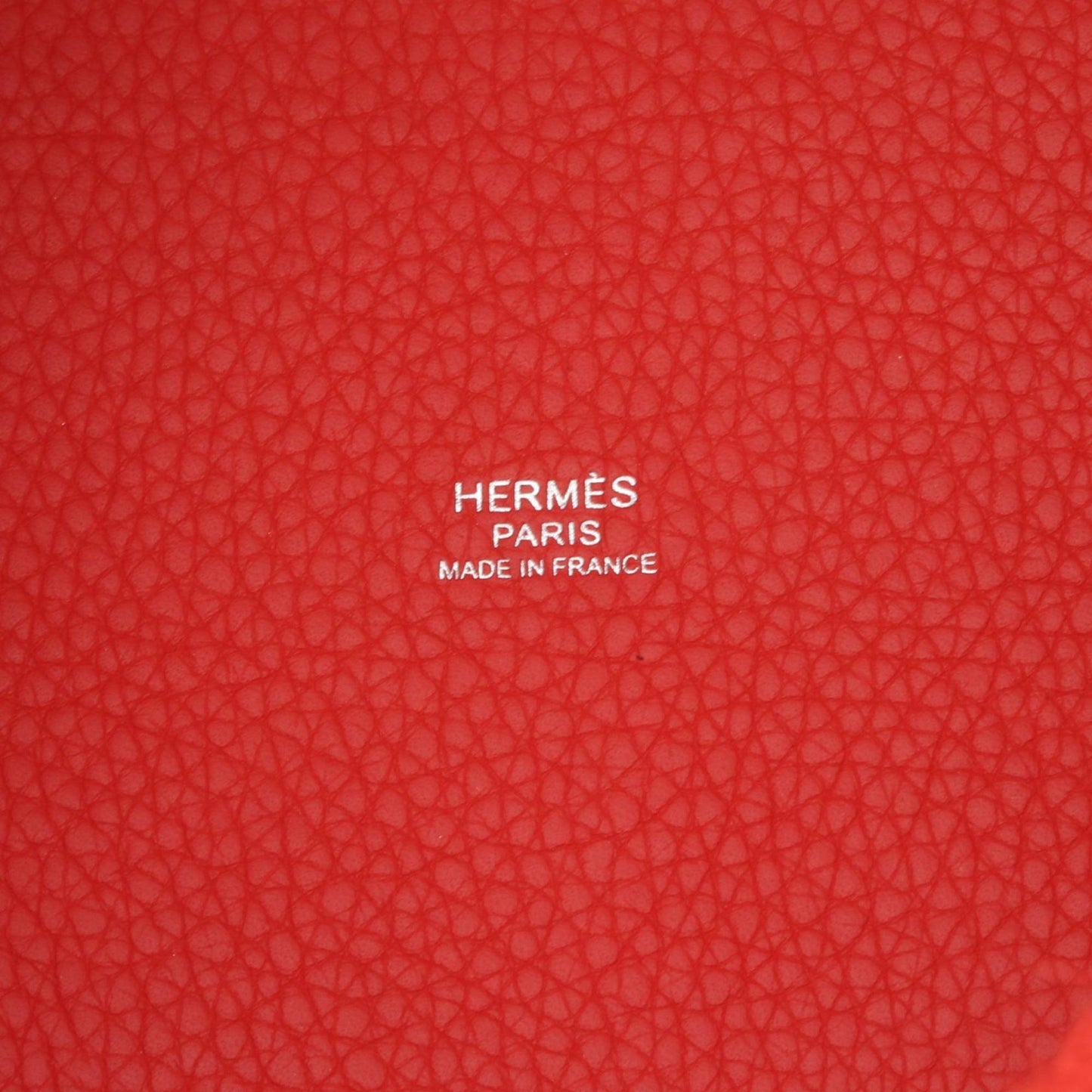 Hermès Red Leather Picotin