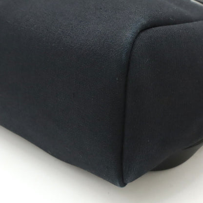 Hermès Black Canvas Herbag
