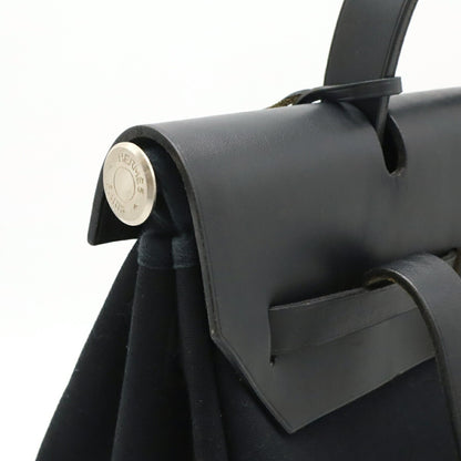 Hermès Black Canvas Herbag