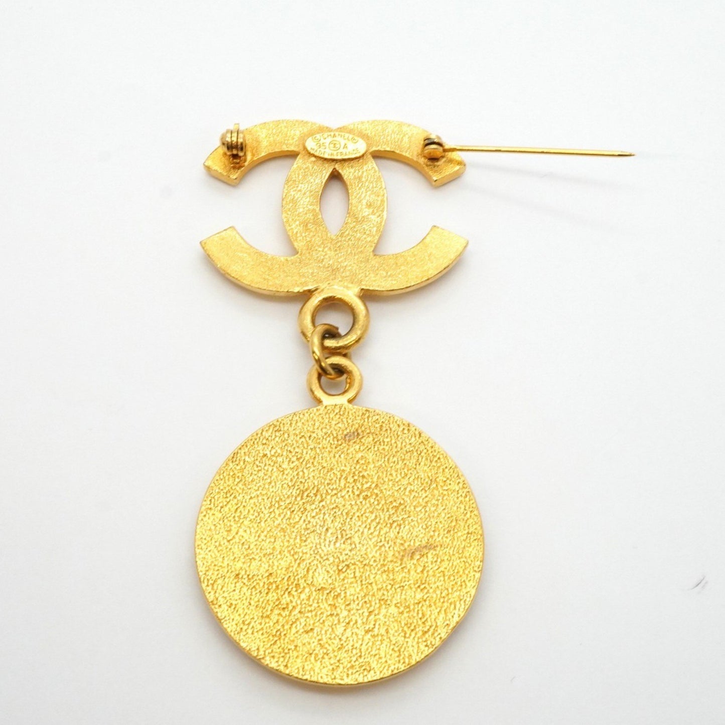 Chanel Gold Gold Plated Coco Mark