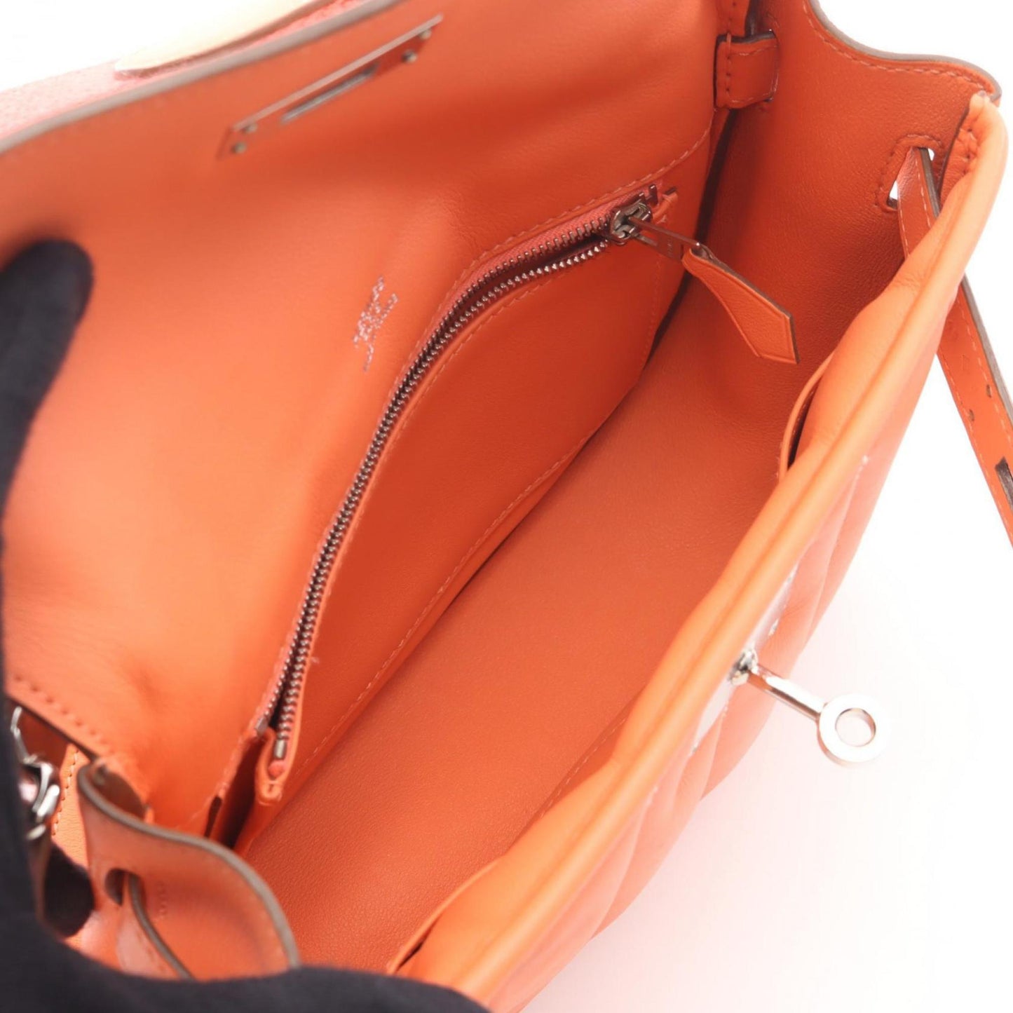 Hermès Orange Leather Berline
