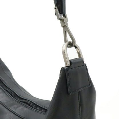 Gucci Black Leather Bamboo