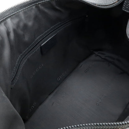 Gucci Black Leather Bamboo