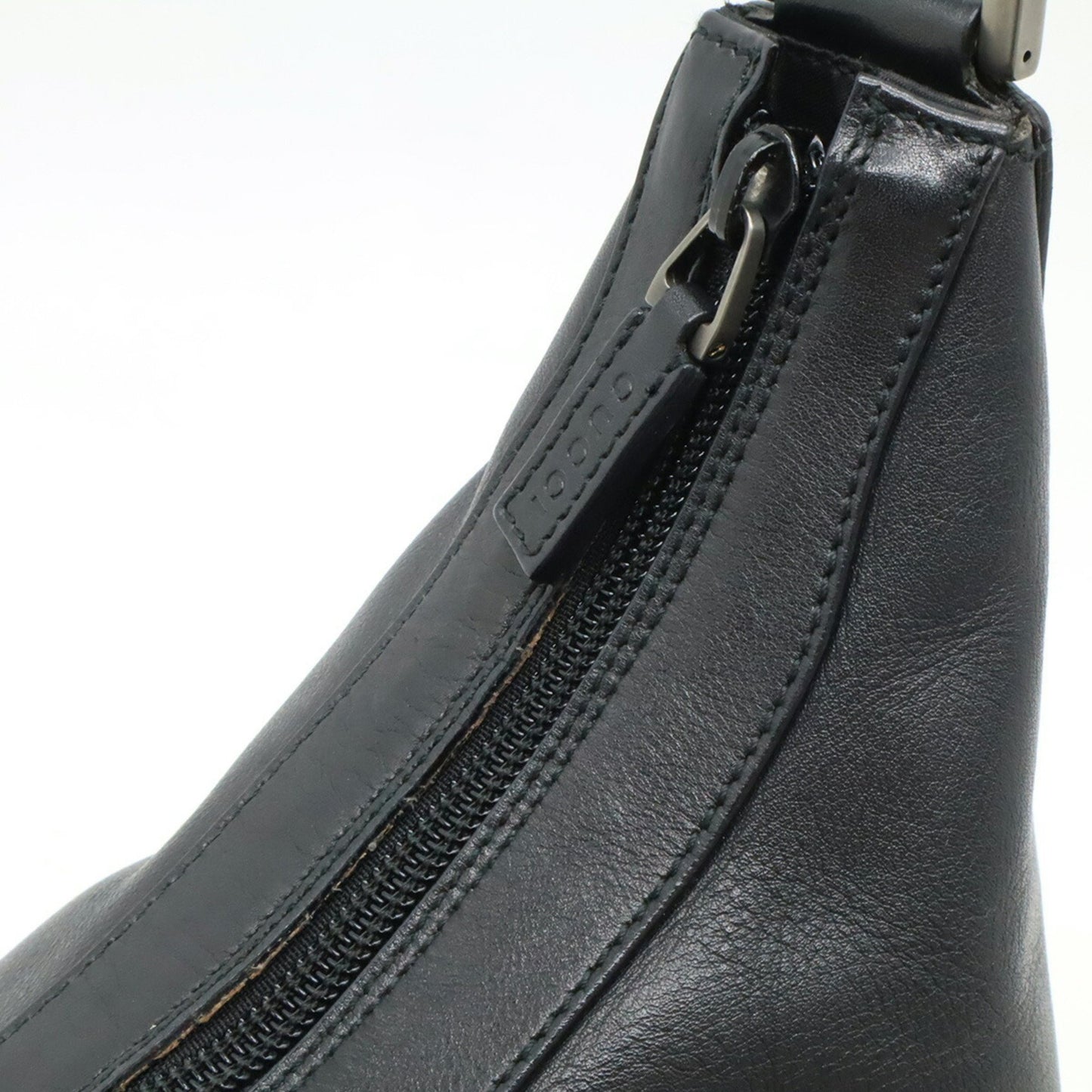 Gucci Black Leather Bamboo