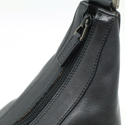 Gucci Black Leather Bamboo