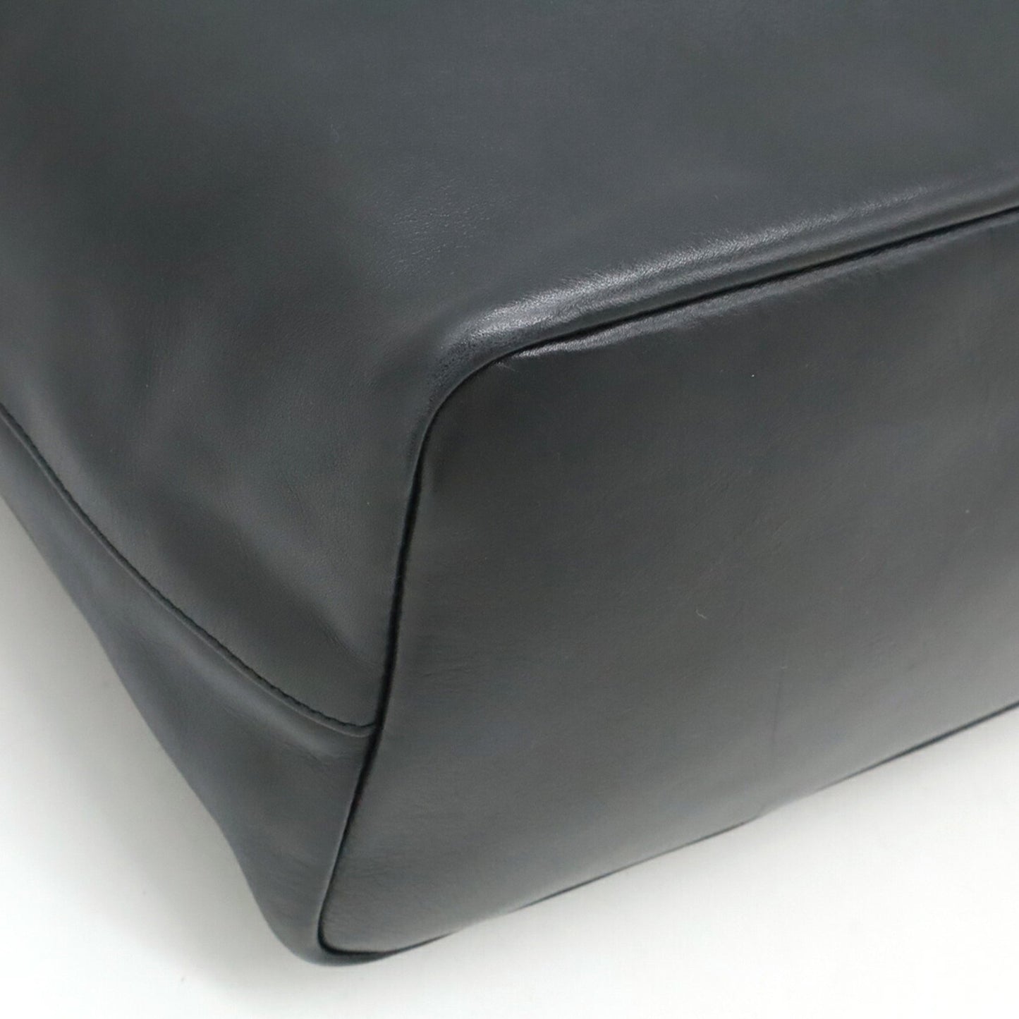 Gucci Black Leather Bamboo