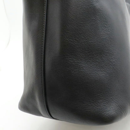 Gucci Black Leather Bamboo