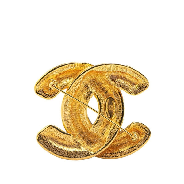Chanel Gold Gold Plated Coco Mark