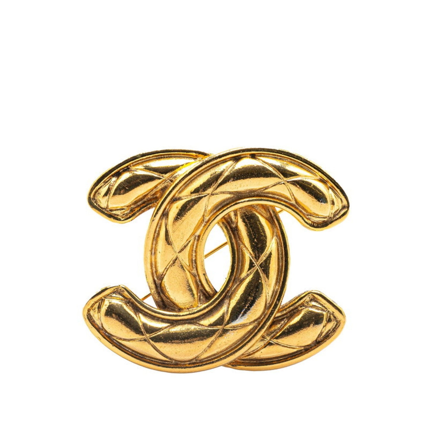Chanel Gold Gold Plated Coco Mark