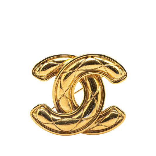 Chanel Gold Gold Plated Coco Mark