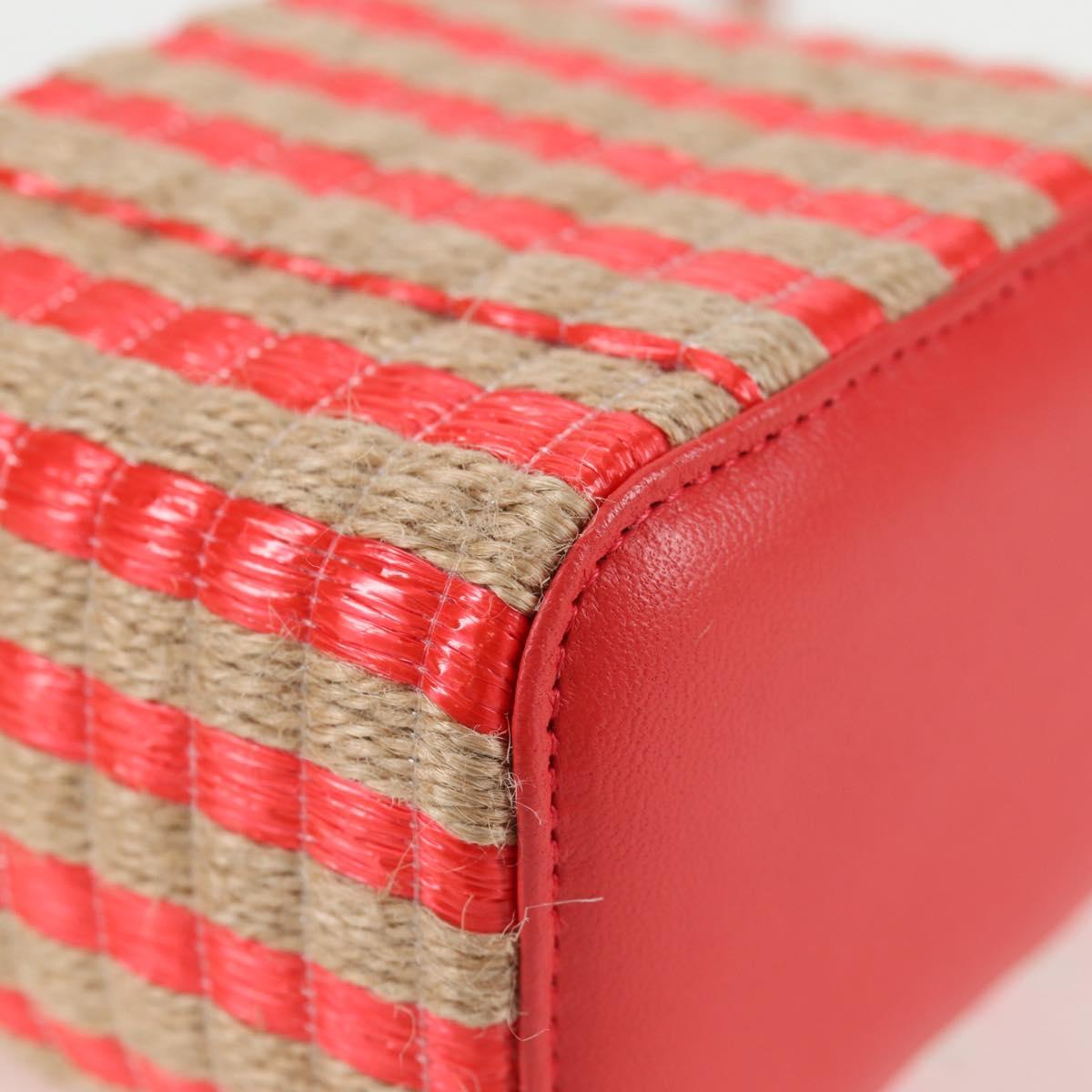 Chanel Red Canvas Vanity