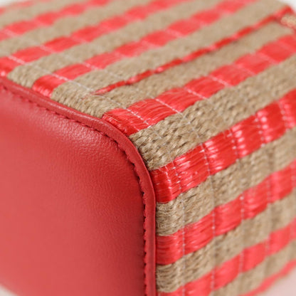 Chanel Red Canvas Vanity